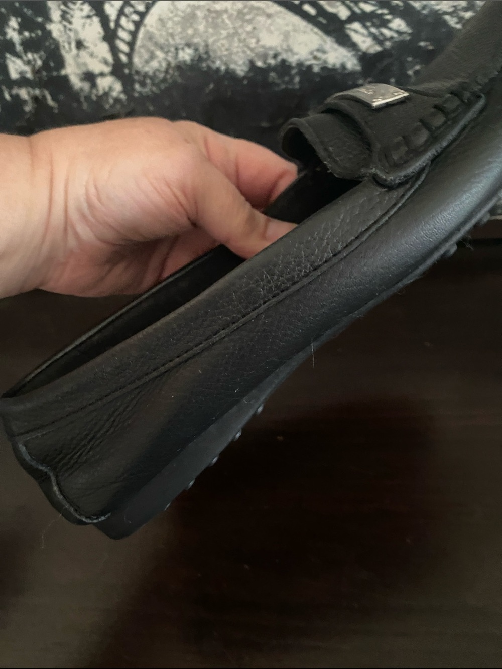 Authentic Black Women’s Leather Driving Loafers - Classic Slip-On
Size 7B - Picture 3 of 7